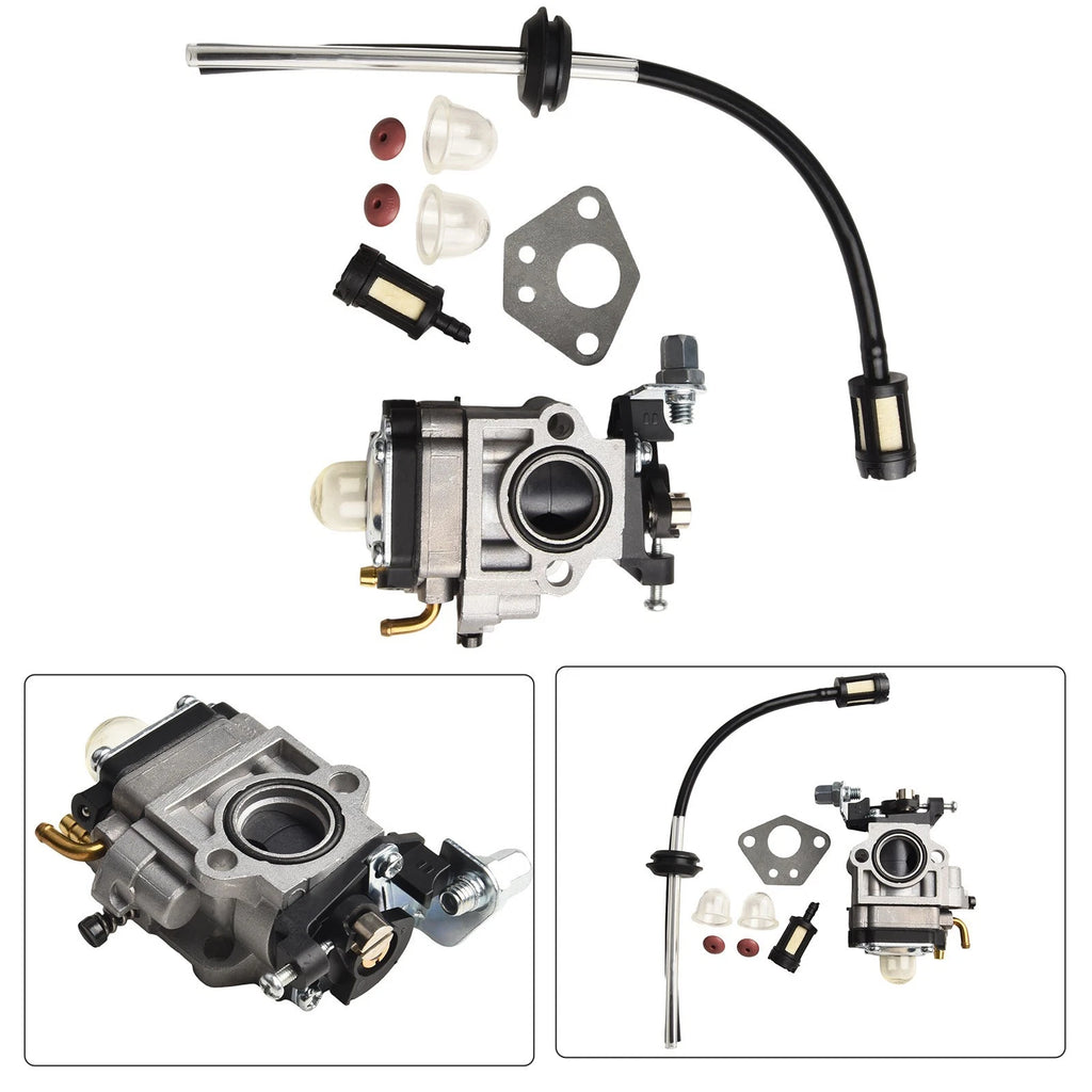 Carburetor with Gasket & Fuel Filter for Brush Cutter Engine (43cc–52cc)