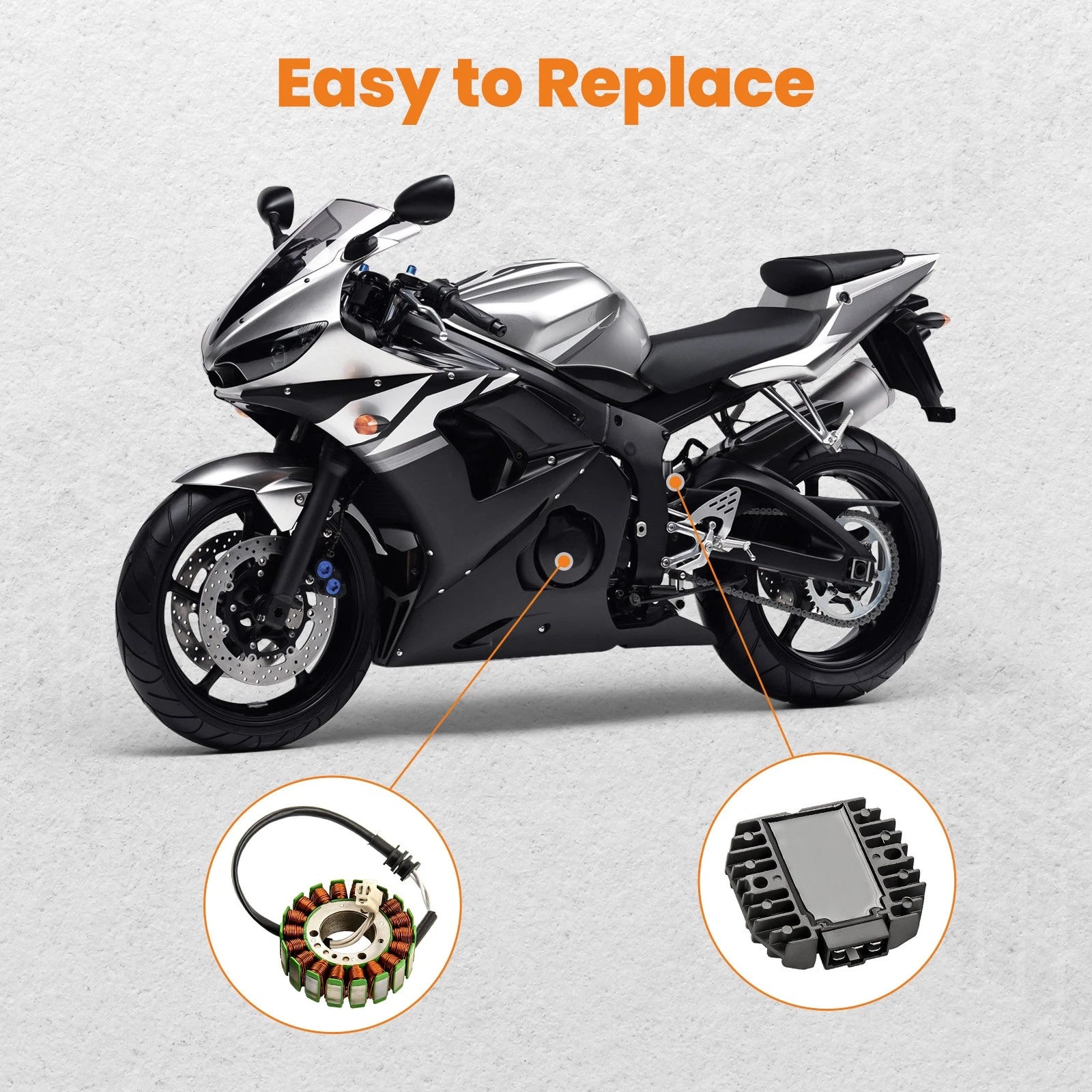 Stator & Regulator Rectifier for Yamaha R6 (1999-2002)