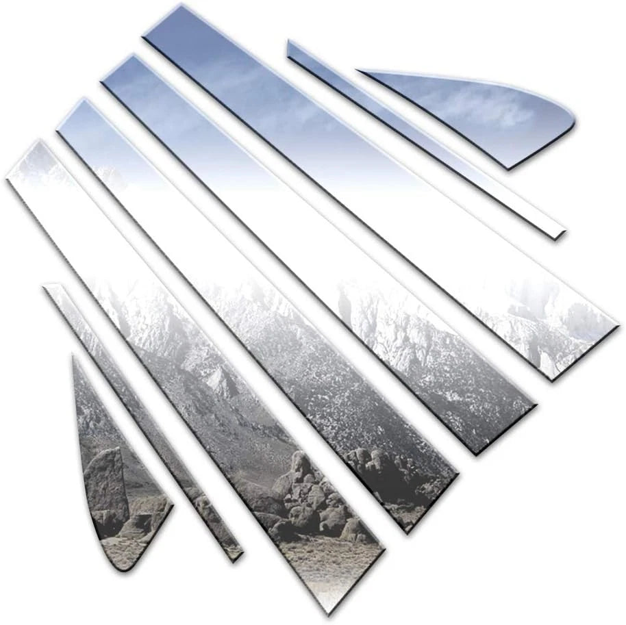 Luxury FX Chrome Pillar Post Trim Kit for Toyota Corolla (2003–2008)