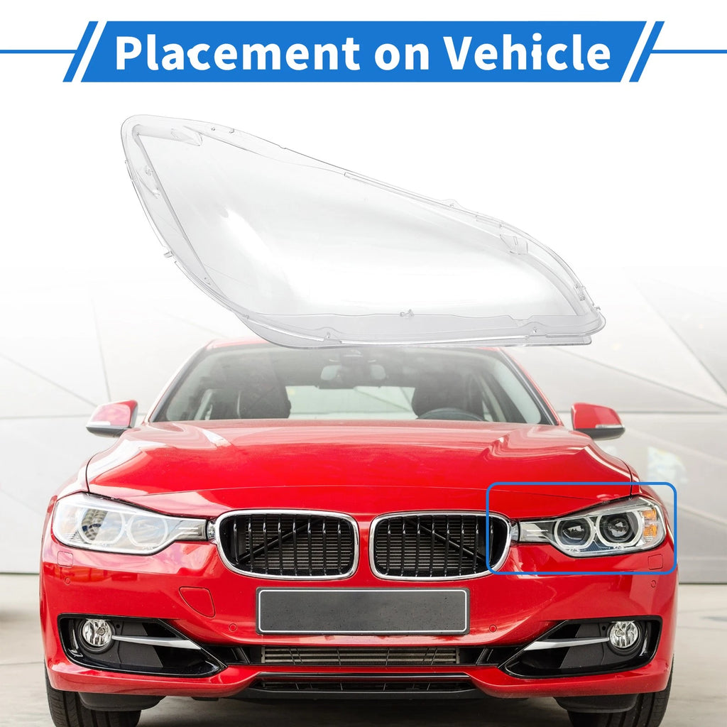 1 Pc Headlight Lens Cover for BMW X1 E84 (2010–2015) PC Clear