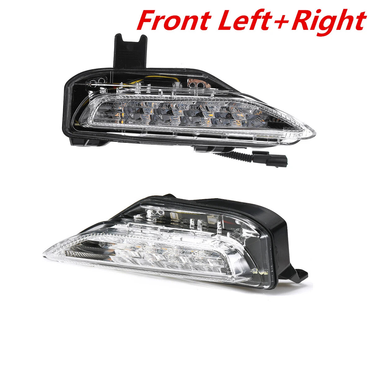 2X DRL Front LED Amber Fog Light Turn Signal Lamp for Infiniti Q50 (2014–2019)