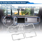Set of 4 Air Condition Outlet Vent Trim Cover Frame for Ford Bronco (2021–2024)
