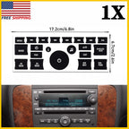 AC Dash Button Repair Kit Decal Stickers for Chevrolet GMC Buick