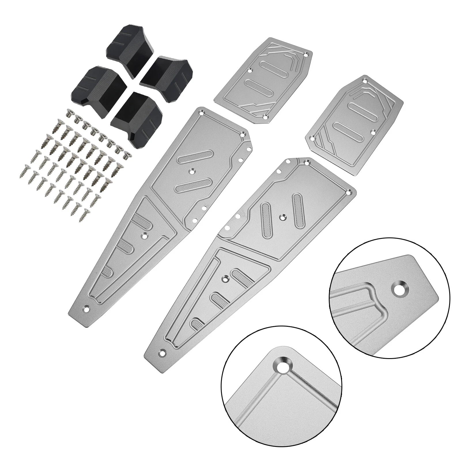 Footboard Foot Rest Pad Peg Plate for Aprilia SR GT200 SR GT125 (2022–2023)