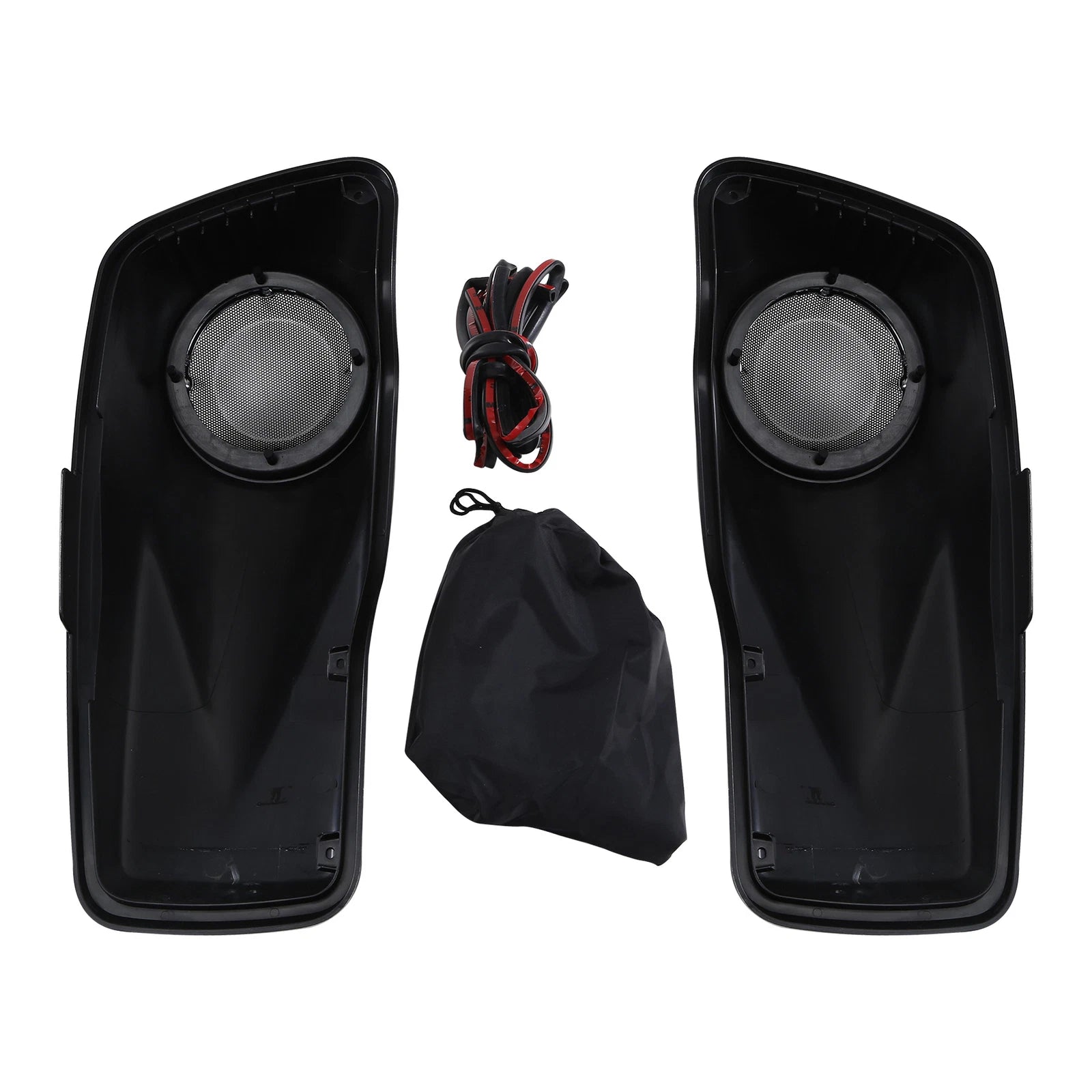Hard Saddlebags 6.5" Speaker Lids for Harley Touring Road Glide (2014–2024)