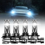 2X NOVSIGHT 9005 H11 LED Headlight Bulbs Kit 6500K 16000LM 60W for