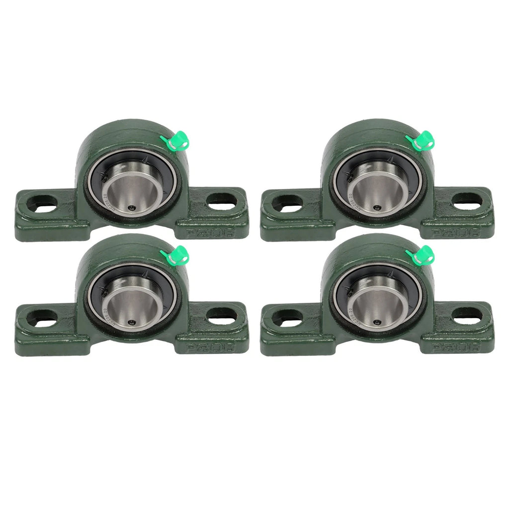 Set of 4 Pillow Block Bearings for UCP 206-20 (Self Aligning, 1-14" Bore)