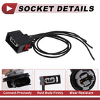 Tail Light Turn Signal Lamp Socket Wiring for Ram 1500 (2009–2020) No. 68226719AA