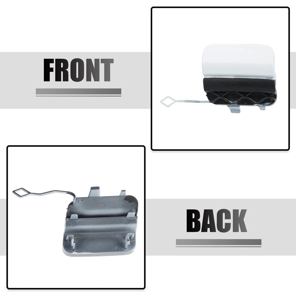 Rear Bumper Tow Hook Eye Hole Cover for Mercedes-Benz W205 (2015–2020) White 703820371915