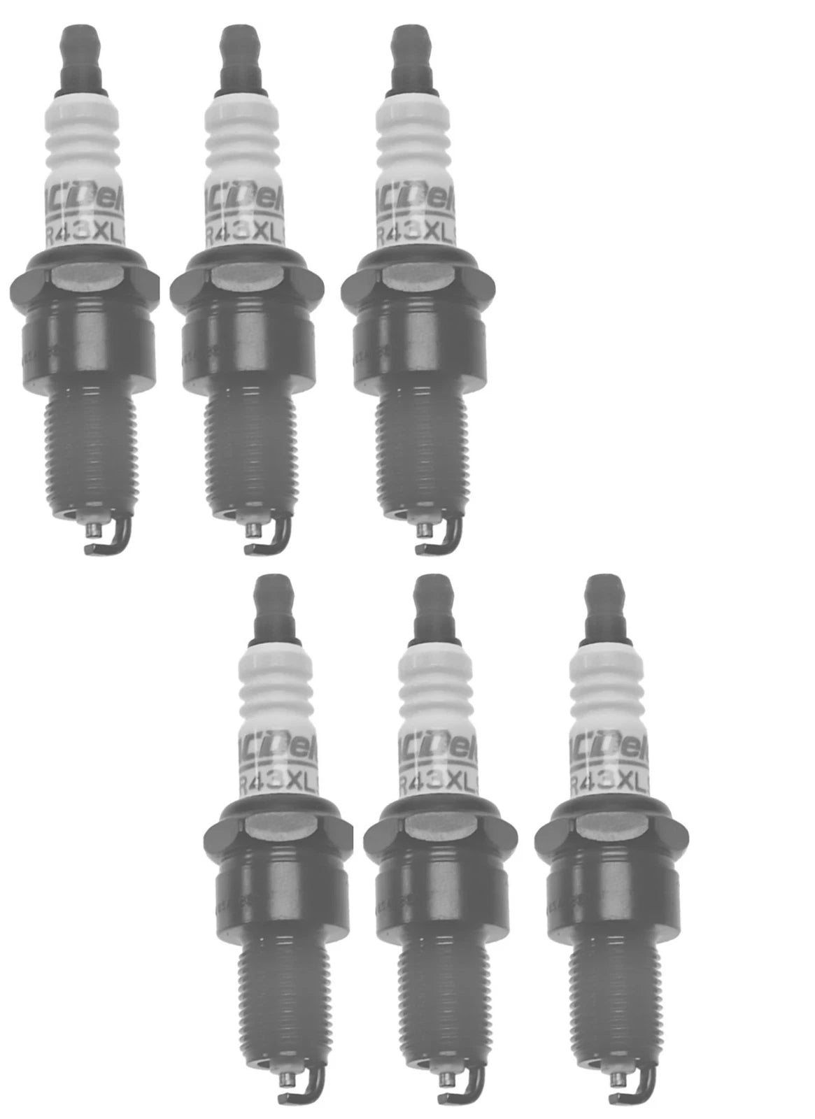 Set of 6 Spark Plugs for Dodge Dynasty, Caravan, Chrysler LeBaron (V6 3.0L)