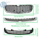 Set of 3 Mesh Grilles for Chevy Malibu (2014-2016)