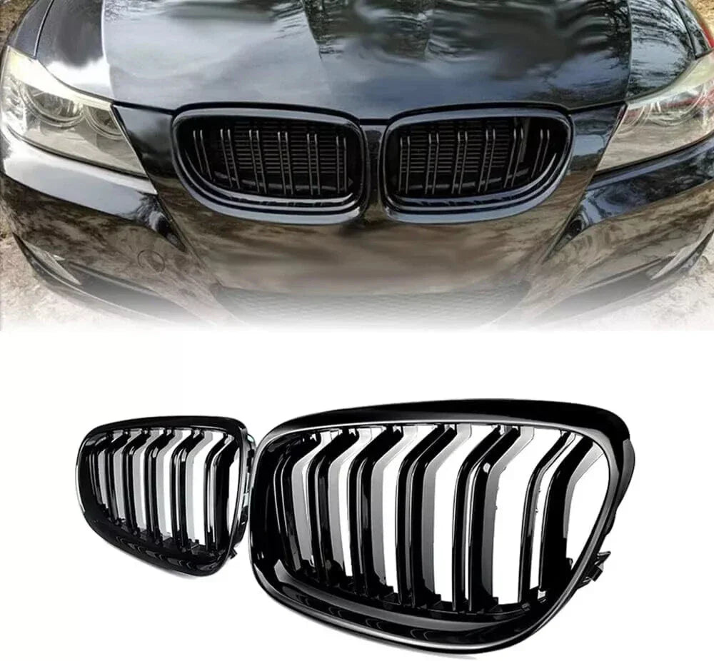 Gloss Black Front Kidney Grille for BMW E90 E91 (2009–2011)