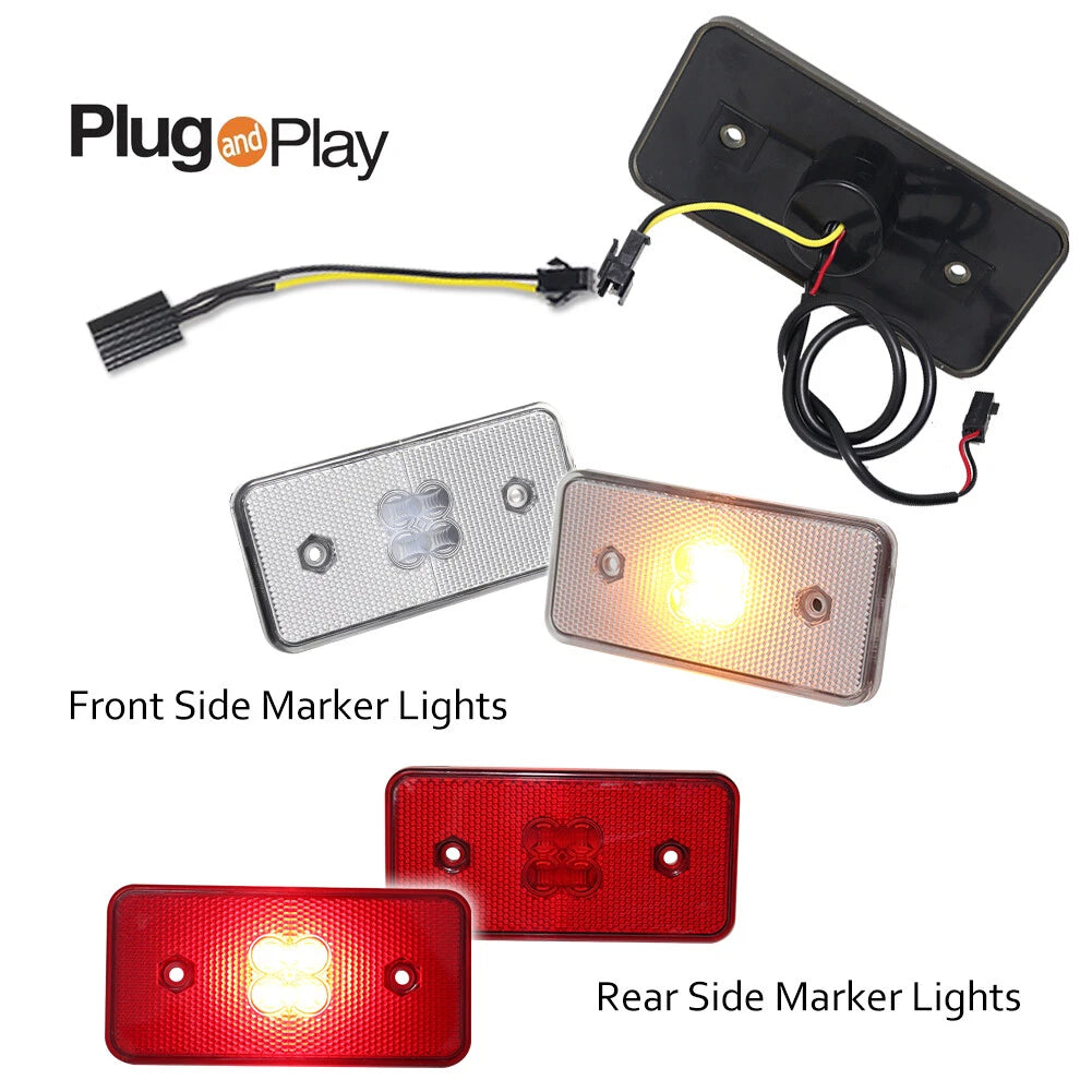 Set of 4 LED Side Marker Lights for Mercedes-Benz G-Class (2002–2014)