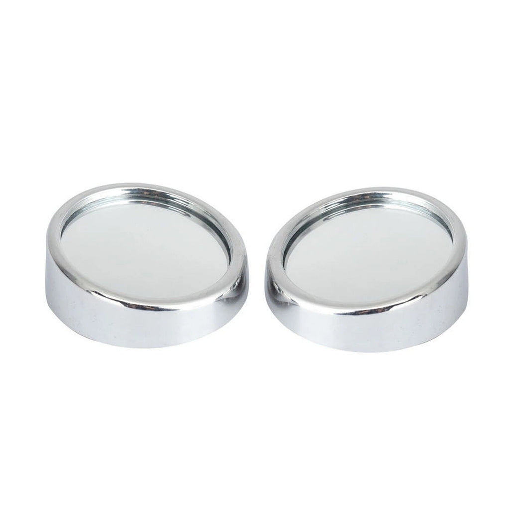 2" Silver Round Stick-On Blind Spot Convex Mirror for Universal (Universal)