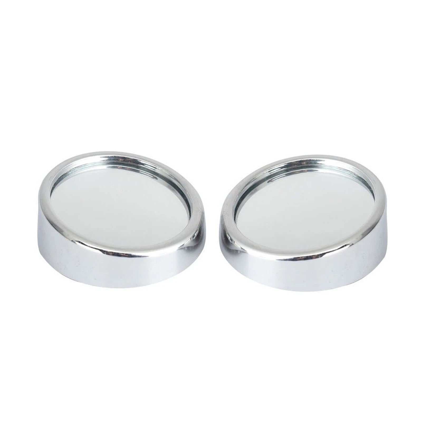 2" Silver Round Stick-On Blind Spot Convex Mirror for Universal (Universal)