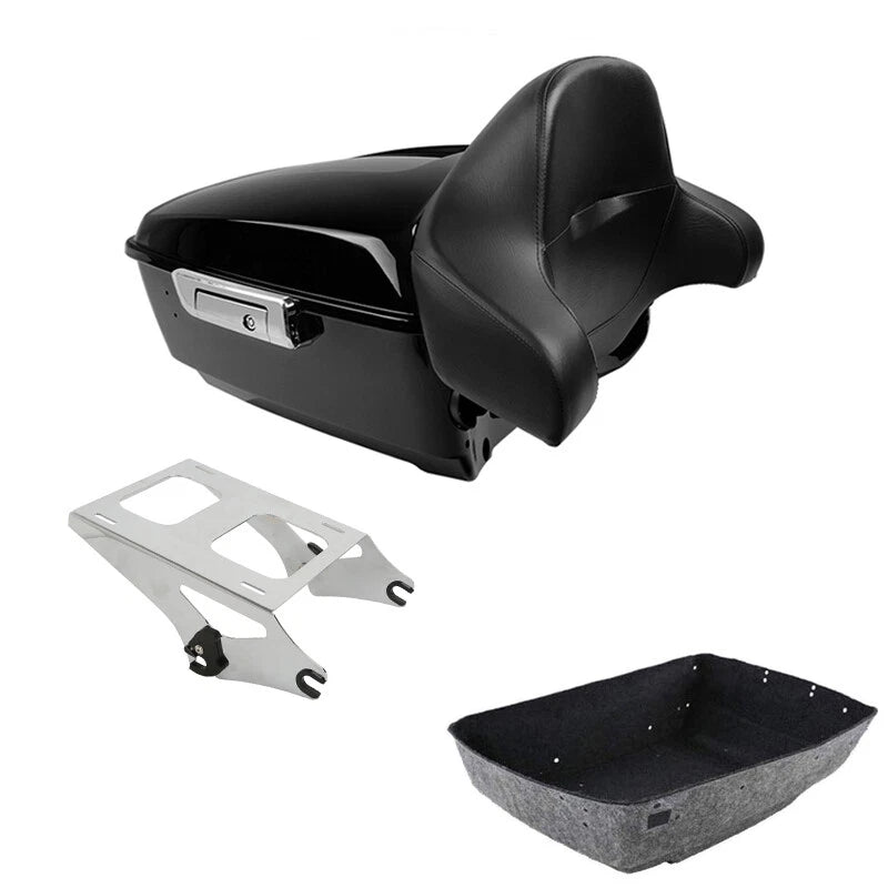 King Trunk Backrest Mount Rack for Harley Touring Electra Glide (2014–2026)