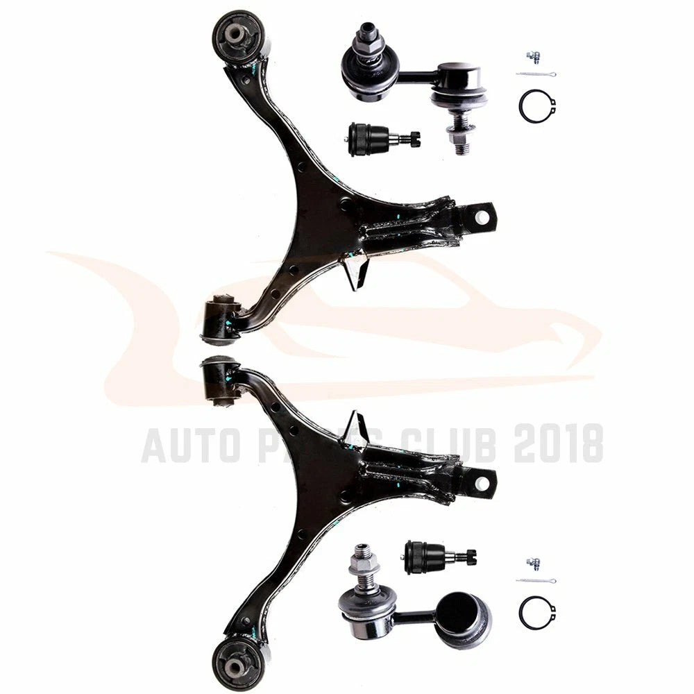 6X Front Lower Control Arm Ball Joint Sway Bar Kit for Honda CR-V (2002–2006)