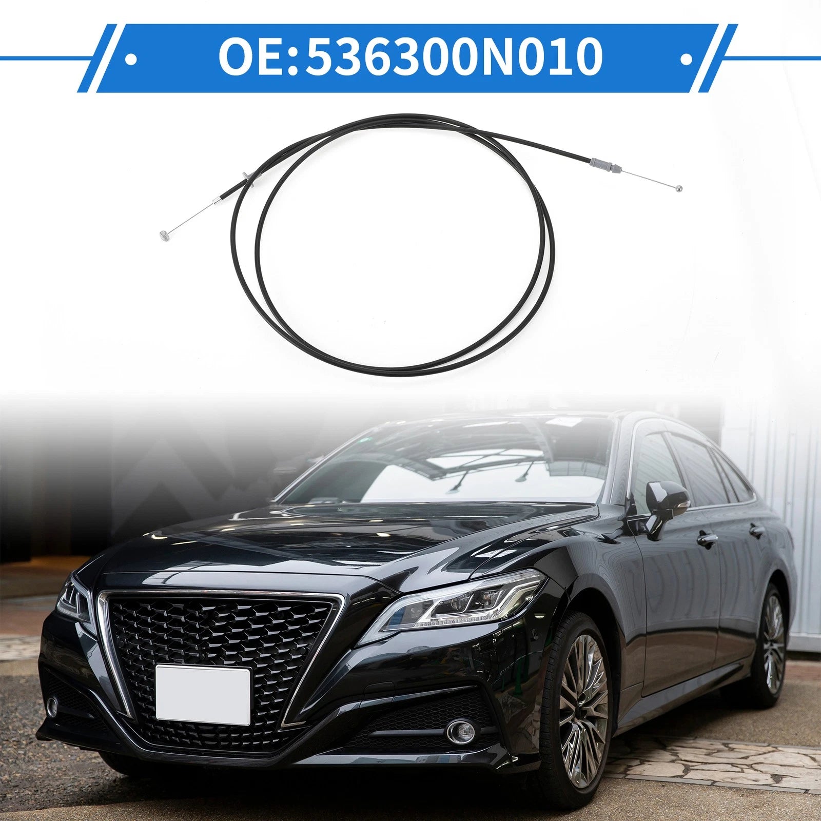 Hood Release Cable No. 536300N010 for Toyota Crown (2005)