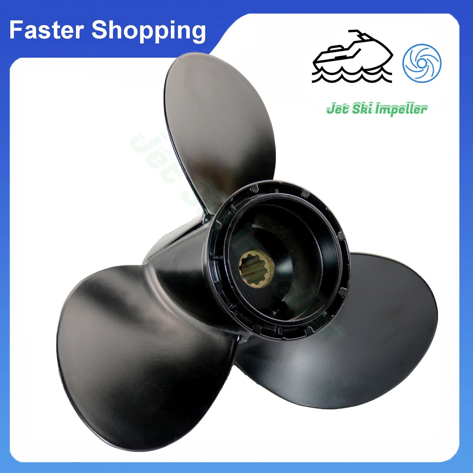 10 Spline Propeller 10.25x12 for Suzuki Outboard DT DF 25-30HP (OEM)