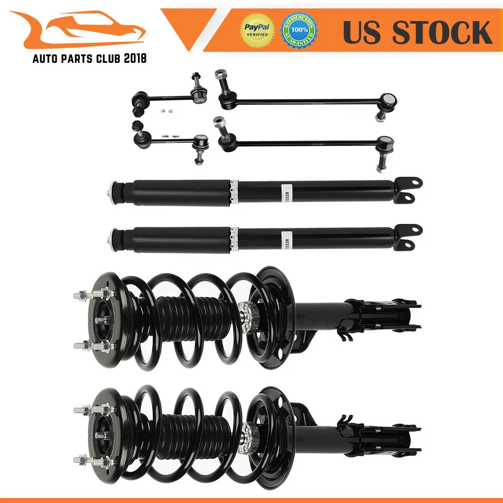 Front Struts & Rear Shocks for Ford Explorer (2013–2018) FWD w/ Sway Bar