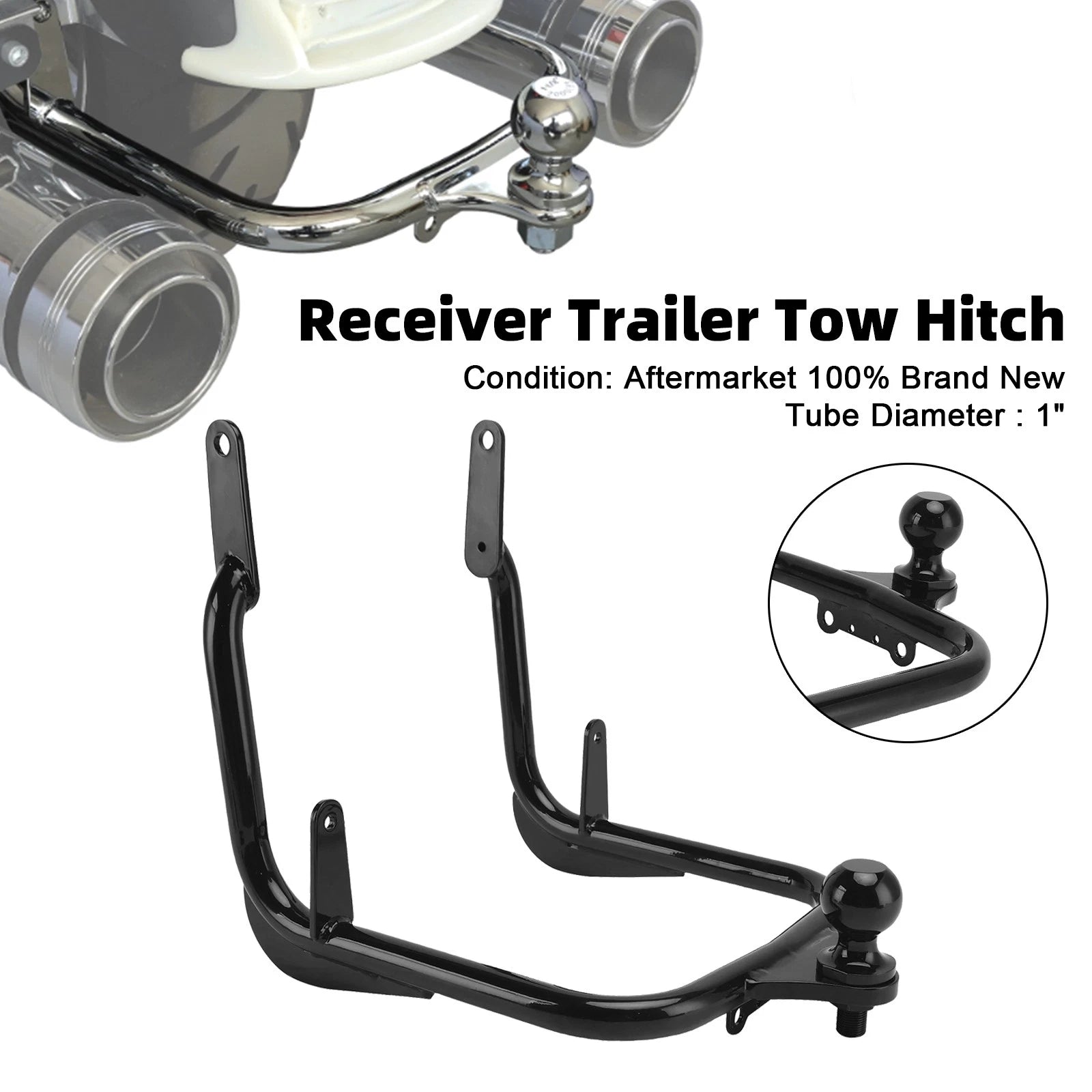 Receiver Trailer Tow Hitch for Harley Touring Electra Street Glide FLHX (2009–2023)