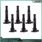 Set of 6 Ignition Coils for Hyundai Santa Fe (2007–2009) Kia Optima (2006)