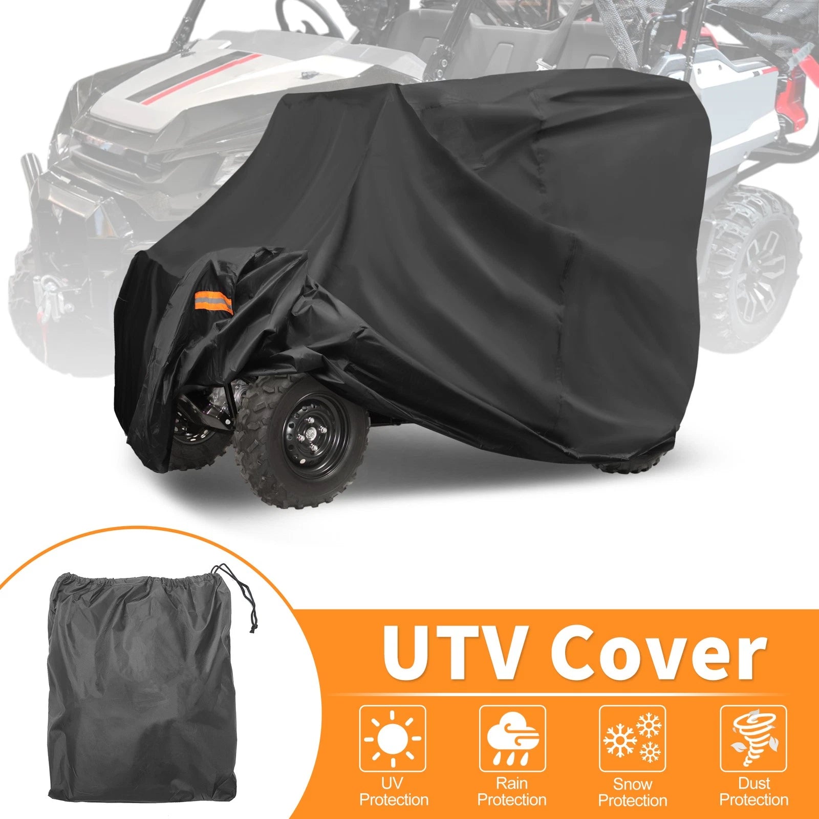 Waterproof UTV Cover for Honda Pioneer 1000-5 (2016–2023) 210D-PU 120.08"
