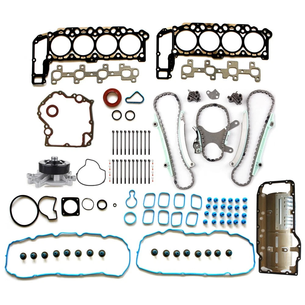 Set of 10 Timing Cover Gasket Head Bolts Oil Pan Gasket for 03 Dodge Ram 1500 4.7L V8