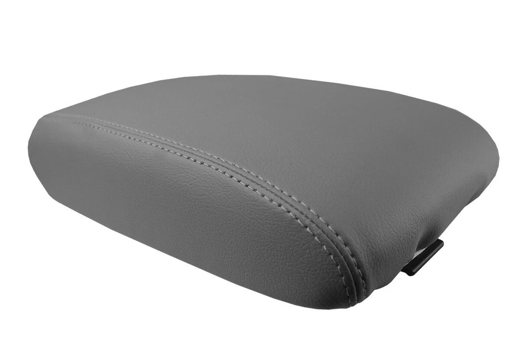 Leather Console Lid Pull Over Cover for Toyota Camry (2002–2006) Gray