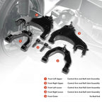 6X Front Control Arm with Ball Joint & Tie Rod End for Nissan Frontier (1998–2004)