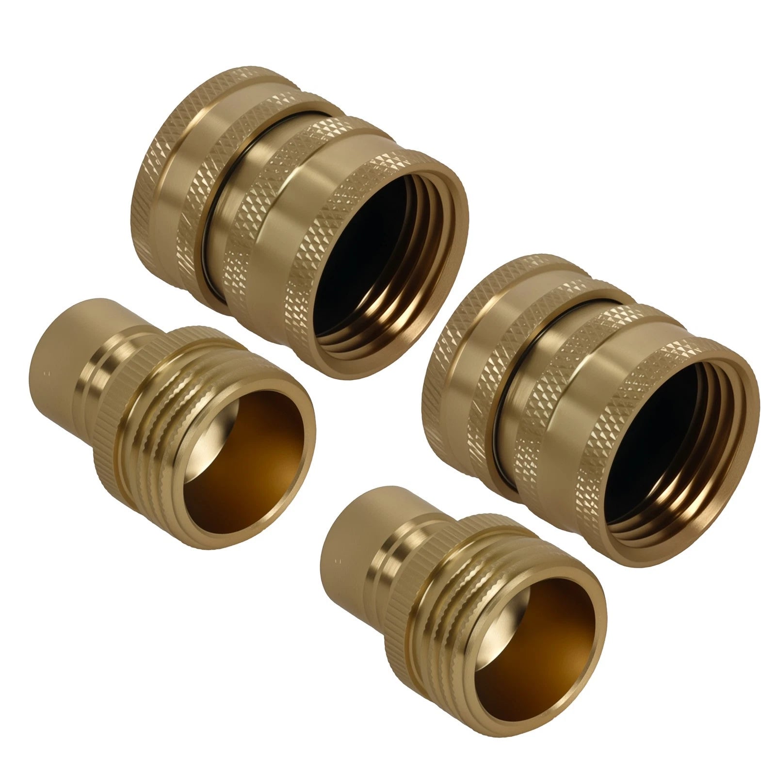 Set of 4 Brass Quick Connect Pressure Washer Adapter Fittings