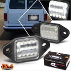 Nuvision White LED License Plate Lights for Ford E150-E450 (1999–2014)