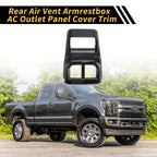 Carbon Fiber Pattern Rear Armrestbox AC Outlet Panel for Ford Ranger (2023–2024)