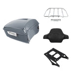 Trunk Backrest Rack Mount for Harley CVO Street Glide (2014–2023) Gunship Gray