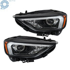 LED Headlight Assembly for Ford Edge (2019-2023) Black Set RH+LH