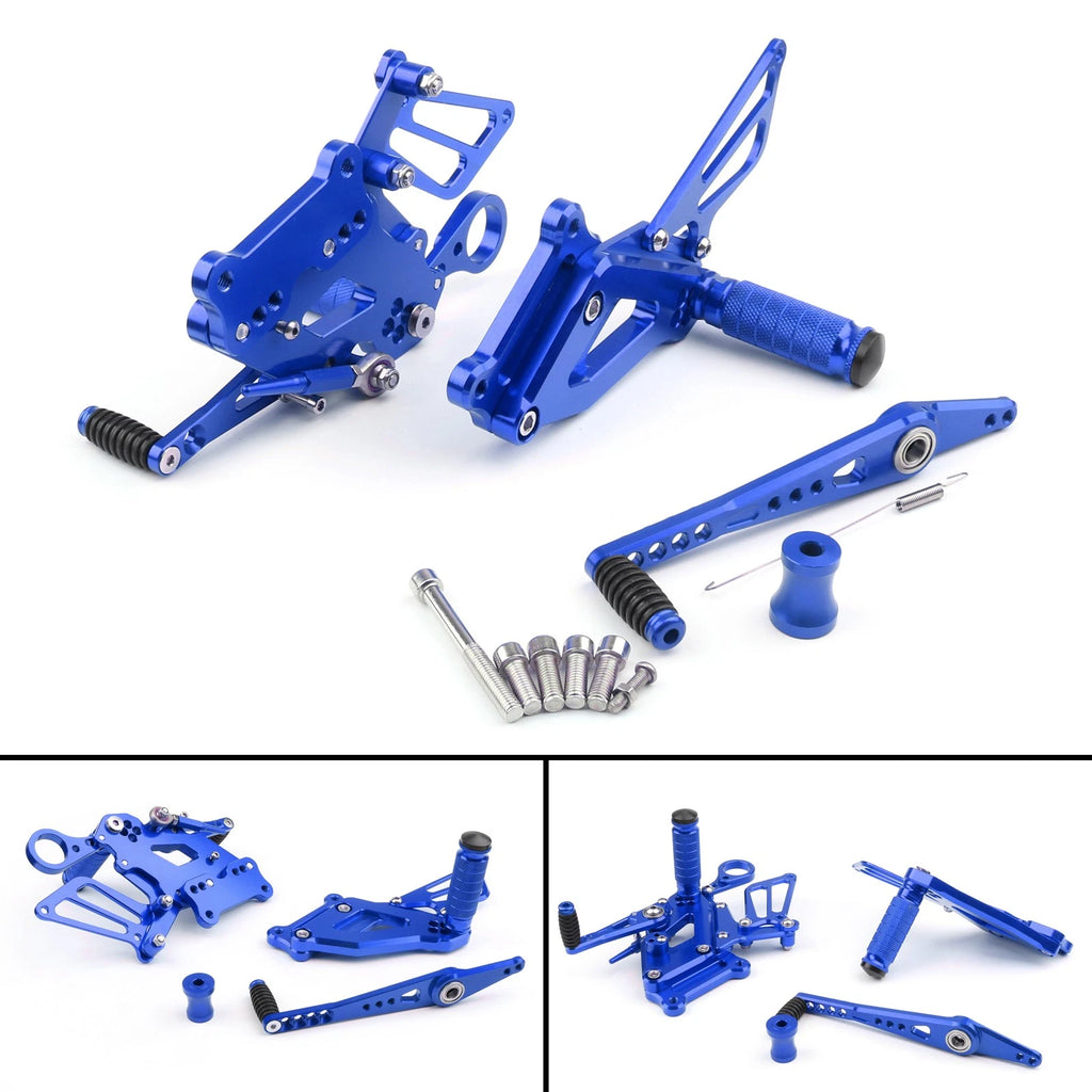 CNC Rear Sets Foot Pegs for BMW S1000RR (2015–2017) - Blue