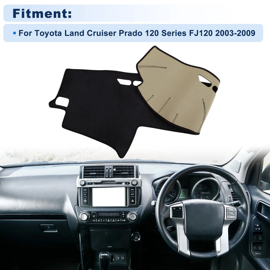 Dash Cover for Toyota Land Cruiser Prado 120 Series FJ120 (2003–2009) Black