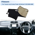 Dash Cover for Toyota Land Cruiser Prado 120 Series FJ120 (2003–2009) Black