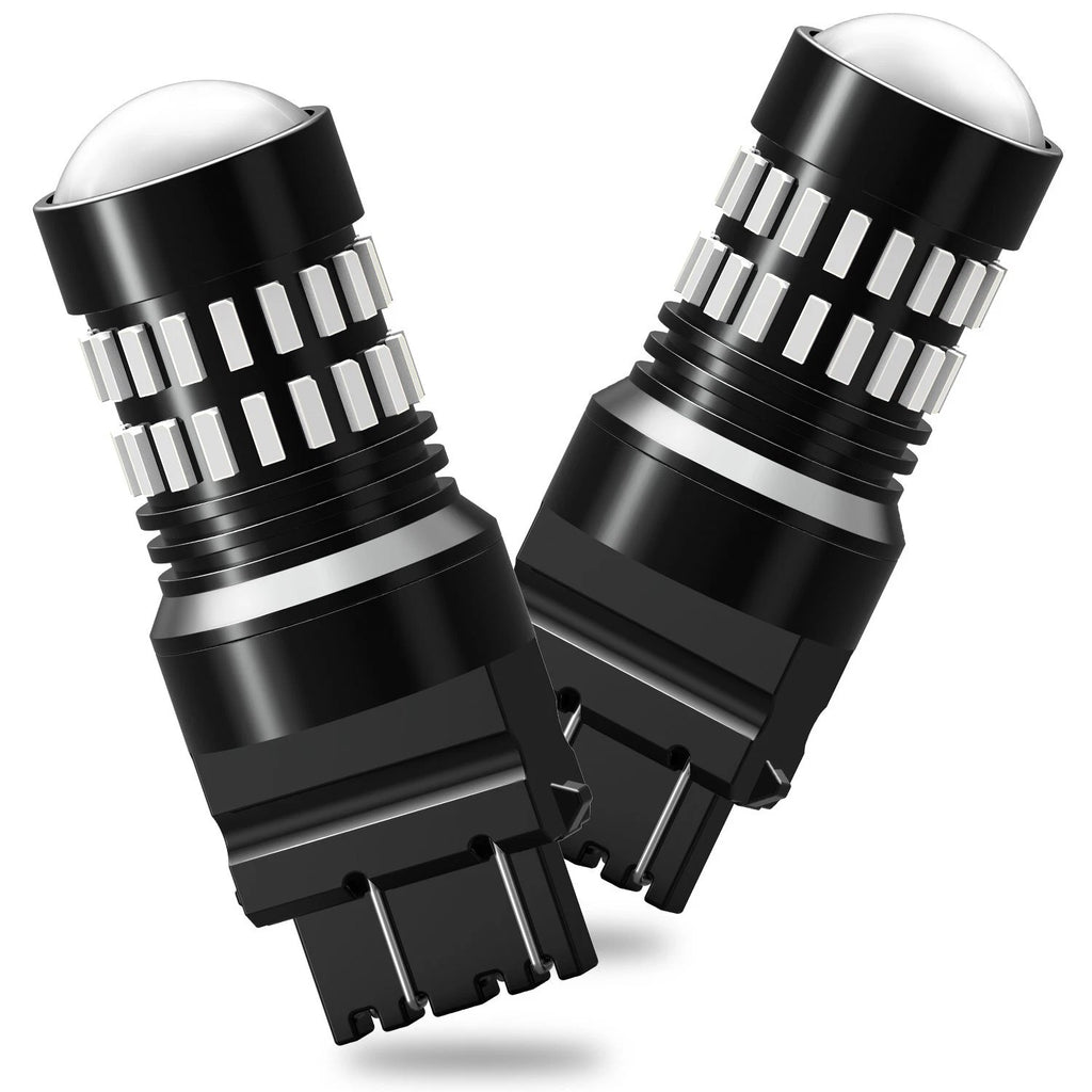 2X Red LED Strobe Brake Tail Light Bulbs for AUXITO 3157 3057