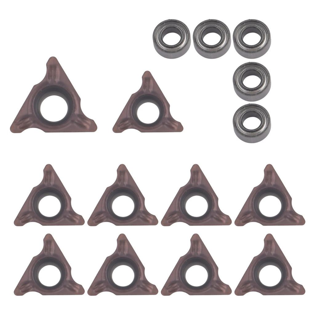 5X Efficient Indexable Inserts with 5 Bearings for Various Materials Processing