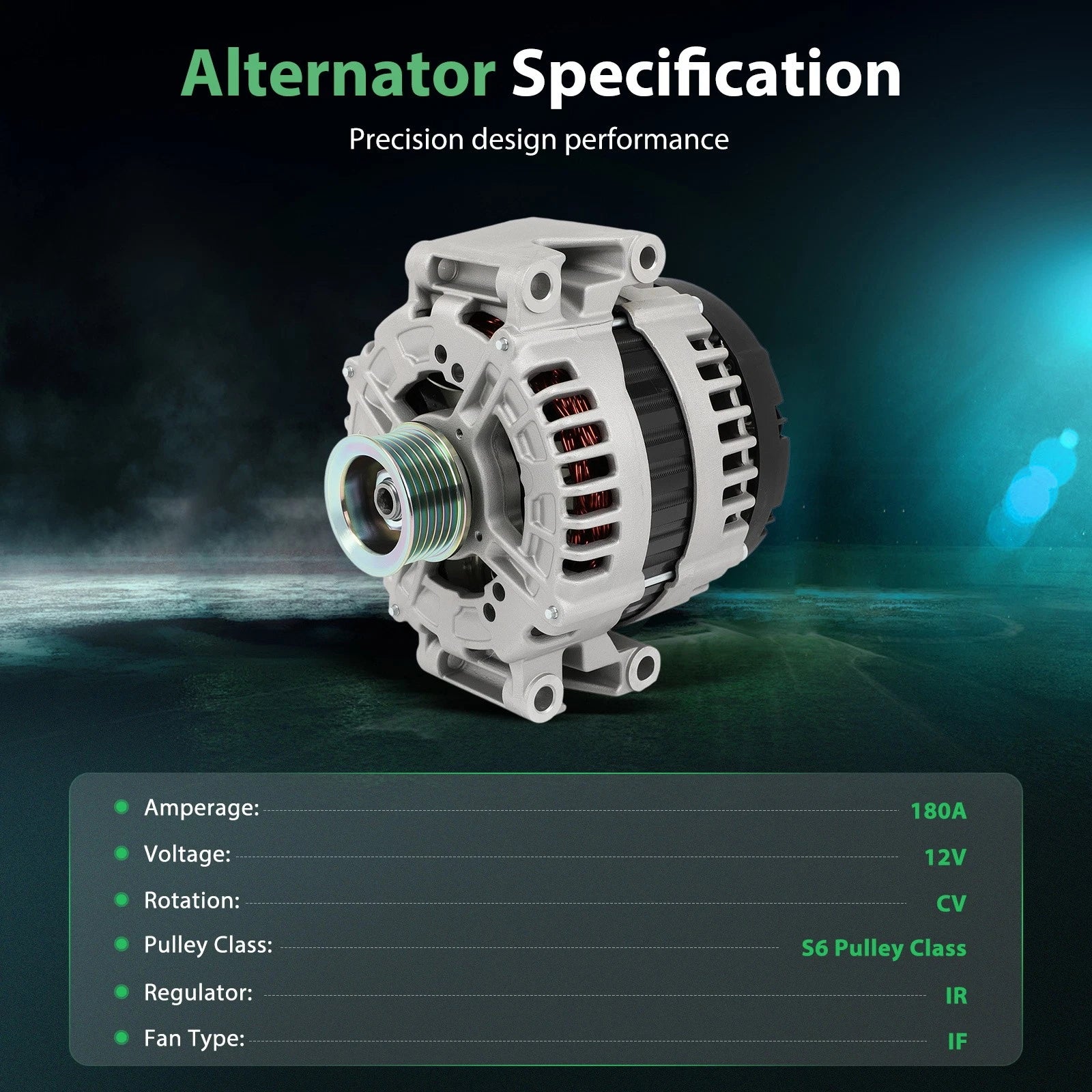 180A Alternator for Mercedes-Benz CLS550 E550 S550 (2007–2011)