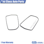 Pair of Rear View Mirror Glass with Backplate for Chevrolet Malibu (2016–2021)