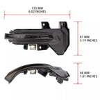 Dynamic Amber LED Side Mirror Turn Signal Light for Toyota Tundra Sequoia (2022–2023)