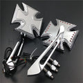 Maltese LED Turn Signal Integrated Mirror for Yamaha V-Star Warrior V-Max Virago