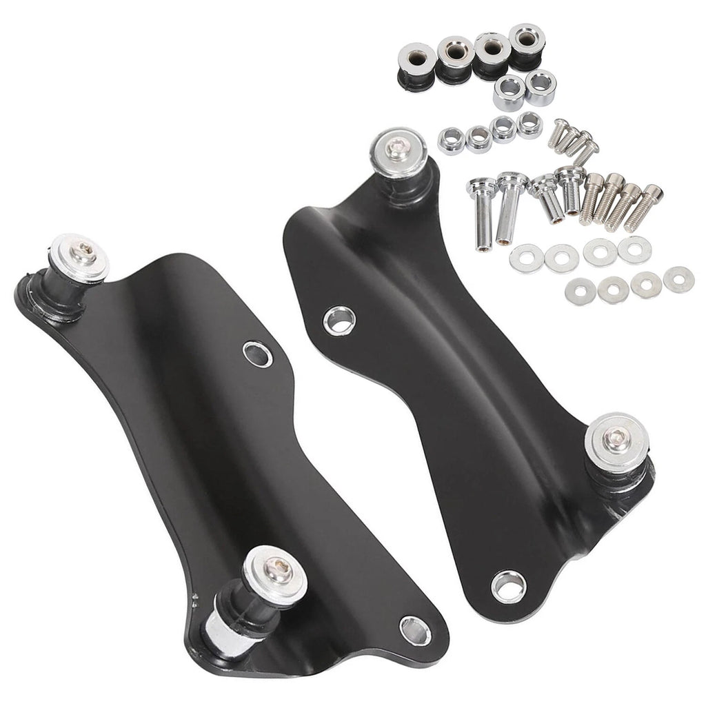 4X Black 4 Point Docking Hardware Kit for Harley Davidson Touring (2014–2026)