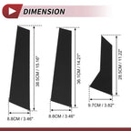 6 Pcs Door Pillar Window Trim for Audi A3 Sedan (2011–2022) Black