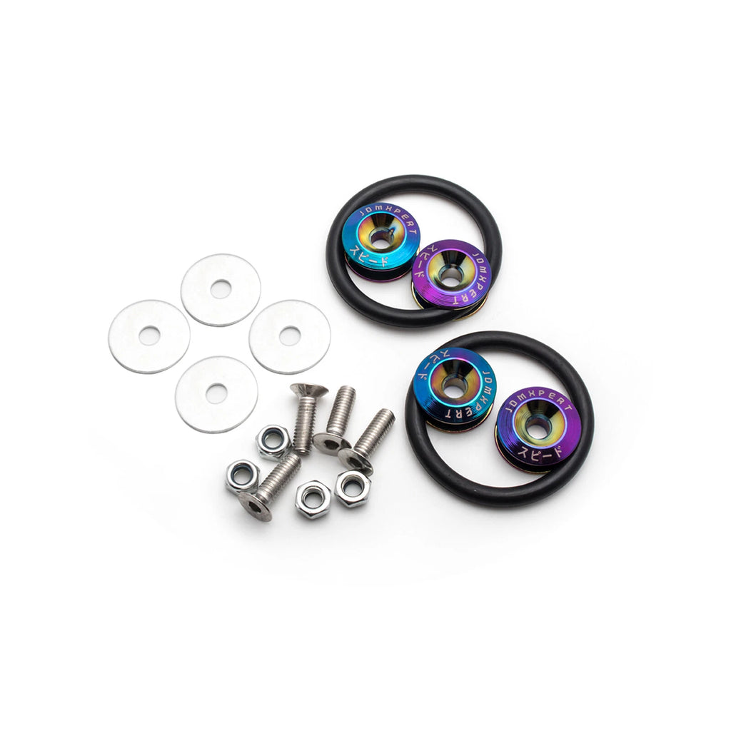 Neo Chrome Quick Release Fasteners for JDM (Rear, Front, Trunk, Fender) (-)