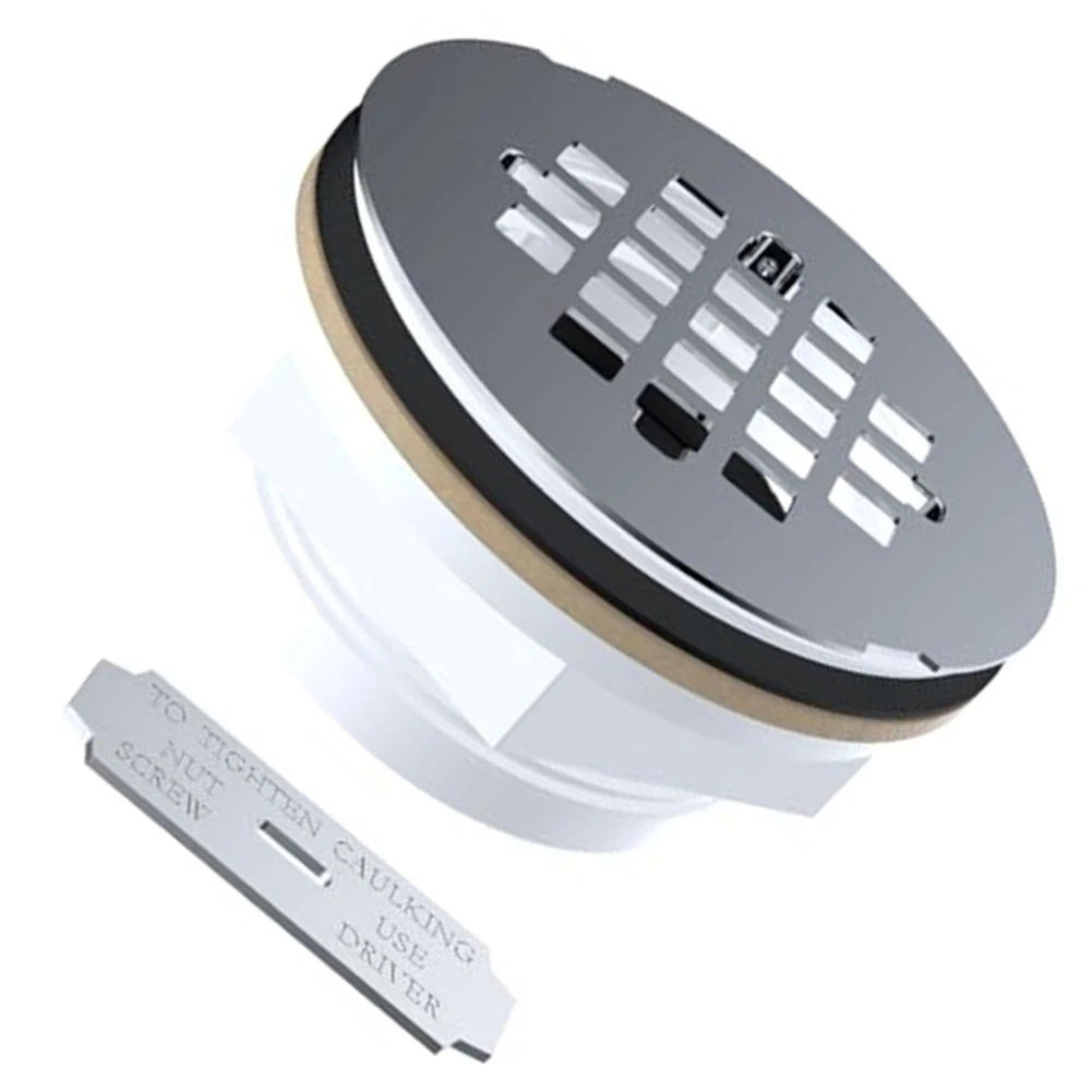 2 Inch No Caulk Shower Drain Stainless Steel Cover for Yariwiz