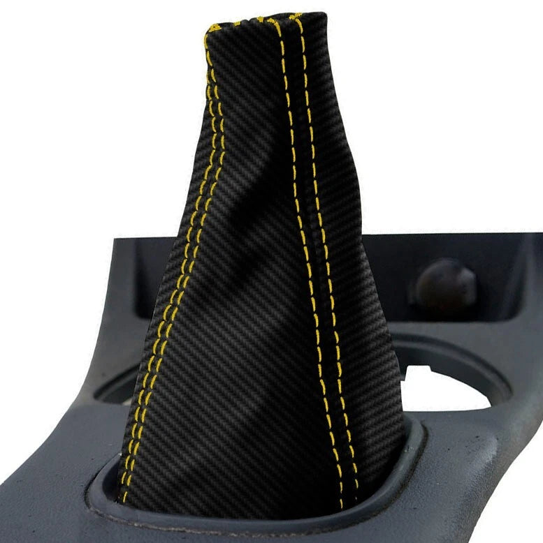 Manual Shift Boot for Chevrolet Cobalt (2005–2010) Carbon Yellow Stitch