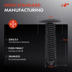 50x Nylon Fender Flare Rivet Retainer Clips for Ford